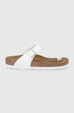 Birkenstock șlapi Gizeh femei, culoarea alb, cu toc plat 1005300-White