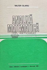 Analiza matematica - 1981 - Valter Olariu (C236)