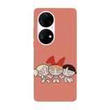 Husa compatibila cu Huawei Nova Y70 model Powerpuff Girls sleepover, Silicon, TPU, Viceversa, Transparent, Carcasa