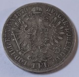 Austro-Ungaria, Franz Joseph, Florin 1879, Argint.