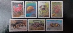Tanzania-Fauna,fauna marina,crabi-serie completa ,nestampilate MNH (C1)