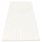 Covor lavabil CURVY alb 11 Arches, structural, reliefat, plus, 200x290 cm