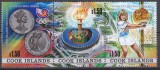 DB1 Ins. Cook Olimpiada Seul Tenis 1988 3 v. Medalii MNH, Nestampilat