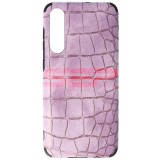 Toc TPU Leather Crocodile Samsung Galaxy A70 Lavender