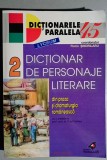 Dictionar de personaje literare vol 2 - F. Sindrilaru - editia aIV-a adaugita