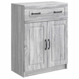 vidaXL Bufet cu sertar Sonoma gri 66 x 34,5 x 87 cm Lemn prelucrat 895791