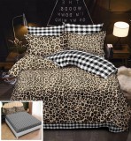 Cumpara ieftin Lenjerie Pat Leilana Sx114, Bumbac, 6 Piese, Cu Elastic, Gri, Imprimeu, Maro