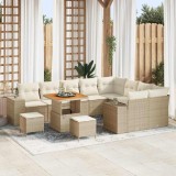 VidaXL Set de canapele pentru grădină 12 pcs Bej, crem 80 x 80 x 71 cm