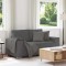 Gossi canapea lovesea gri inchis 120 cm tesatura velur