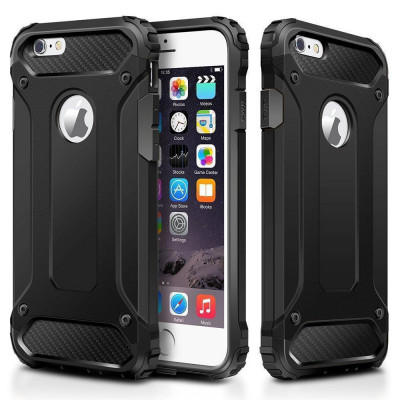 Husa telefon iPhone 6 Plus,6S Plus cu decupaj sticla - Techsuit Hybrid Armor - foto