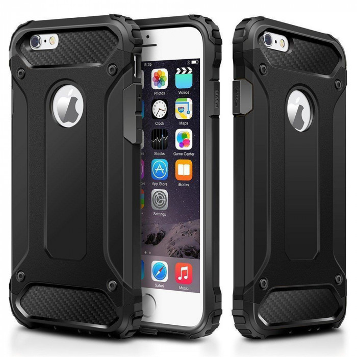 Husa telefon iPhone 6 Plus,6S Plus cu decupaj sticla - Techsuit Hybrid Armor -