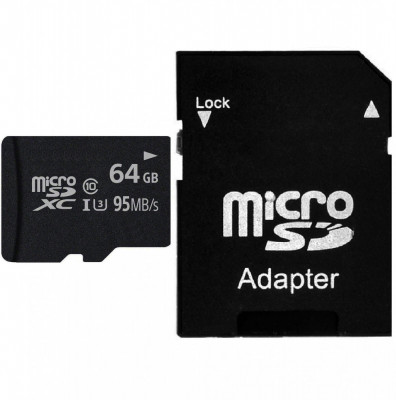 Card de Memorie 64 Gb microSD , cu adaptor SD inclus foto