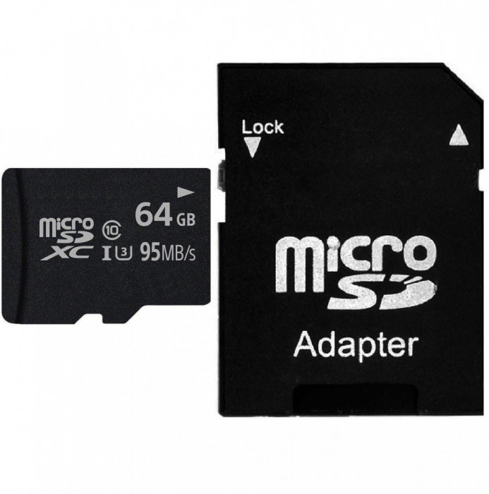 Card de Memorie 64 Gb microSD , cu adaptor SD inclus