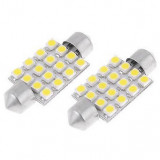 Bec Sofit 16 Led SMD 12V Lumina Alba ( 11 x 39MM ) ( Set 2 Buc ) 85630 TCT-1060, General