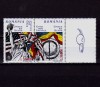 ✅RO 2002 , LP 1581 ,&quot;Uniti vom invinge &quot; ,serie+vinieta (una din cele 3 !) ,MNH, Nestampilat