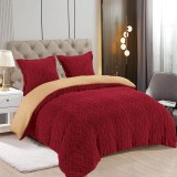 Lenjerie Pat Cocolino Snuvy Co045, Microfibra Plusata, 3 Piese, , Rosu