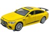 Macheta Mercedes GT63 AMG V8 1:32 galben, sunet, lumini, deschide usi si capote