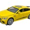 Macheta Mercedes GT63 AMG V8 1:32 galben, sunet, lumini, deschide usi si capote