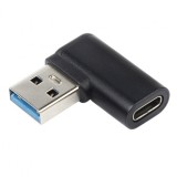 Adaptor USB 3.1 type C la USB-A M-T unghi 90 grade, kur31-26, Oem