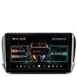 Cumpara ieftin Navigatie 2K Peugeot 208 2008 (2012+), Android OS, S-Quadcore 4GB RAM + 64GB ROM, 10.36 Inch - AD-BGS100042K+AD-BGRKIT258