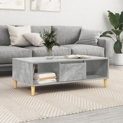 vidaXL Gri beton 103.5 x 60 x 35 cm Lemn compozit foto