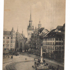 CPIB 16760 CARTE POSTALA - MUNCHEN. MARIENPLATZ, VERLAG, VECHE, 1911