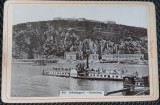 Fotografie tip CDV, Budapesta, vedere de pe Dealul Gell&eacute;rt, inceput de secol XX