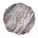 Covor TINE 75313C Rock, piatră - formă modernă, neregulată - gri inchis / gri deschis, 195x195 cm