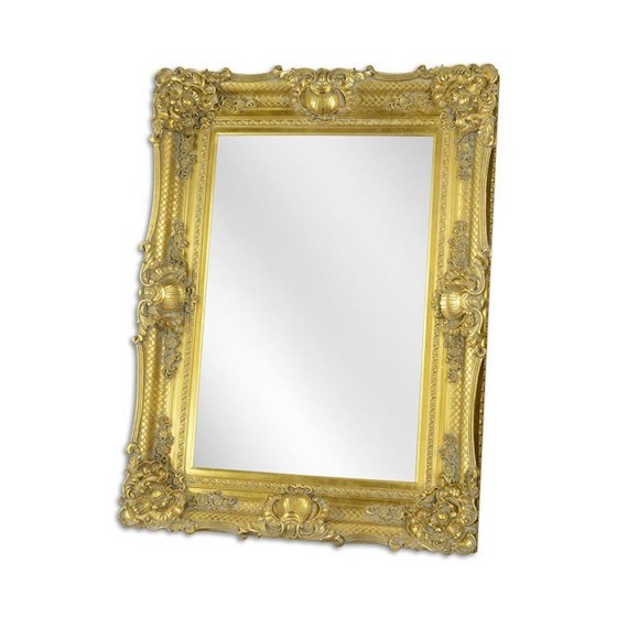 Oglinda din cristal cu o rama aurie GM-1305
