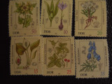 Serie timbre flora flori plante Germania DDR nestampilate