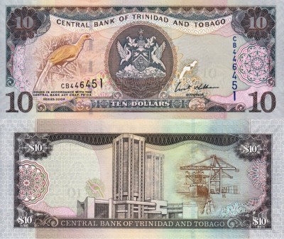 TRINIDAD AND TOBAGO 10 dollar 2006 UNC!!! foto