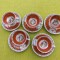 Portelan Oscar Schlegelmilch, lot de 5 cescute, decor scena renascentista