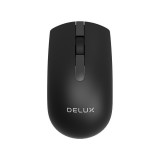 MOUSE DELUX, PC sau NB, wireless, 2.4GHz, optic, 1000 dpi, butoane/scroll 3/1,