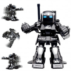 Robot de jucarie luptator Kingcraft, cu telecomanda, negru foto