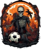 Cumpara ieftin Sticker decorativ, Fotbalist Halloween, 71 cm, 8895ST-5, Oem