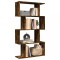 vidaXL Bibliotecă/separator 4 niveluri stejar fumuriu 70x24x129cm lemn 858106