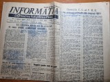 Informatia bucurestiului 9 august 1955-fotbal CCA,dinamo barlad-dinamo bucuresti