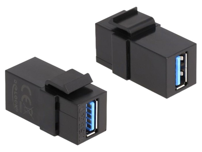 Conector USB A soclu, neagră