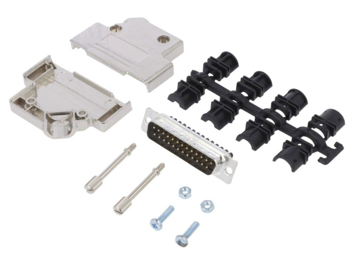 Conector D-Sub 25 pini tată 45&deg;