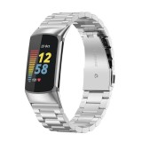 Cumpara ieftin Curea metalica Edman 3Z pentru Fitbit Charge 5, Silver