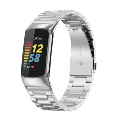 Curea metalica Edman 3Z pentru Fitbit Charge 5, Silver