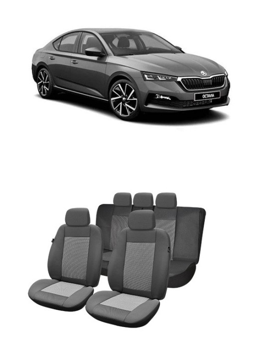 Set huse scaune material textil Skoda Octavia (2020-2023)