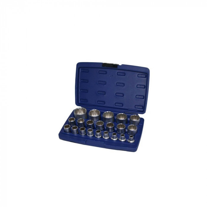 Trusa set 12 chei tubulare 1/2&quot; 8-35 mm, 12 colturi, spline, Asta