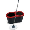 Galeata cu Mop Rotativ MR116, 14L, Storcator Automat, Negru, Set Mop Inclus - Practic
