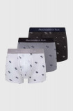 Abercrombie &amp; Fitch boxeri 3-pack barbati, culoarea gri