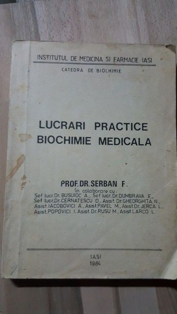 Lucrari practice biochimie medicala- Serban F.
