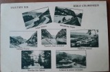 Carte postala, imagini din Baile Calimanesti, perioada interbelica
