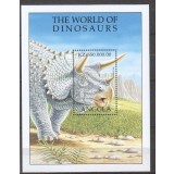 ANGOLA 1998 ANIMALE PREISTORICE DINOZAURI TRICERATOPS