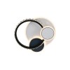 Lustra LED cu cristal GELLA 48W, Rotunda, lumina Rece/Calda/Neutra, Alb Negru ModernLight Concept, Alessandro DESIGN