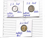 Cumpara ieftin Monede rusia 3 buc. 1k+5k 2008 si 10k 2005 circulatie, Europa